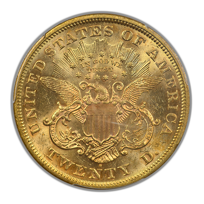 1872-S Liberty Head Gold Double Eagle $20 PCGS MS61