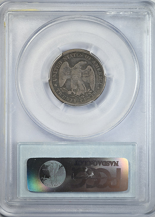 1875-CC Twenty Cent Piece 20C PCGS G06 CAC Reverse Slab