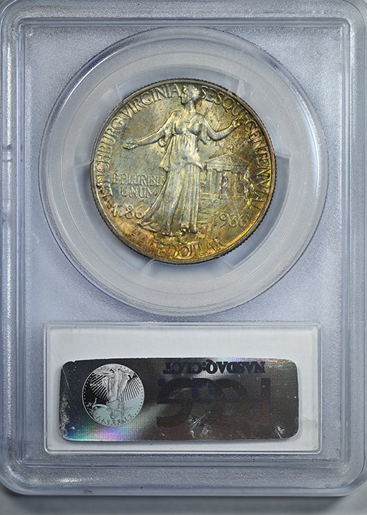 1936 Lynchburg Classic Commemorative Half Dollar 50C PCGS MS67 - TAB TONED!