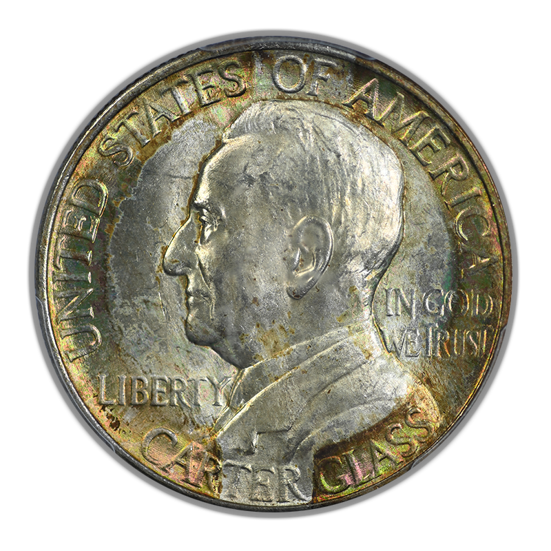 1936 Lynchburg Classic Commemorative Half Dollar 50C PCGS MS67 - TAB TONED!