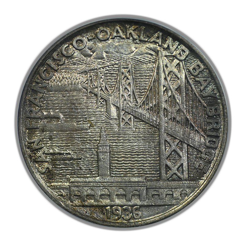 1936-S Bay Bridge Classic Commemorative Half Dollar 50C PCGS MS66 CAC OGH