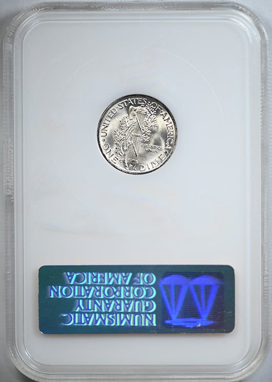 1941 Mercury Dime 10C NGC Fatty MS66FB CAC - Full Bands