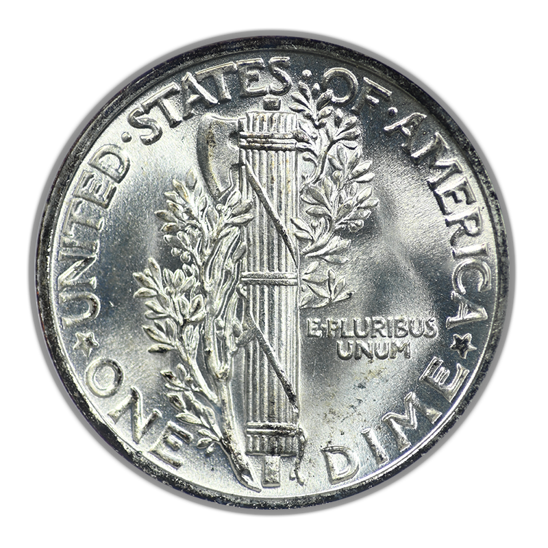 1941 Mercury Dime 10C NGC Fatty MS66FB CAC - Full Bands