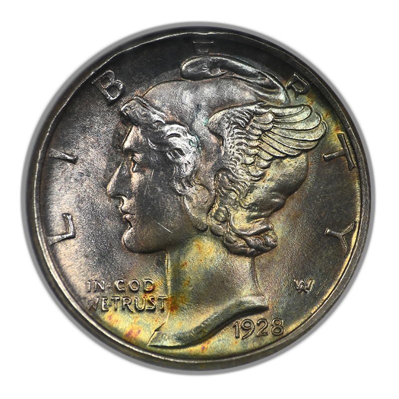 1928-S Mercury Dime 10C NGC MS64