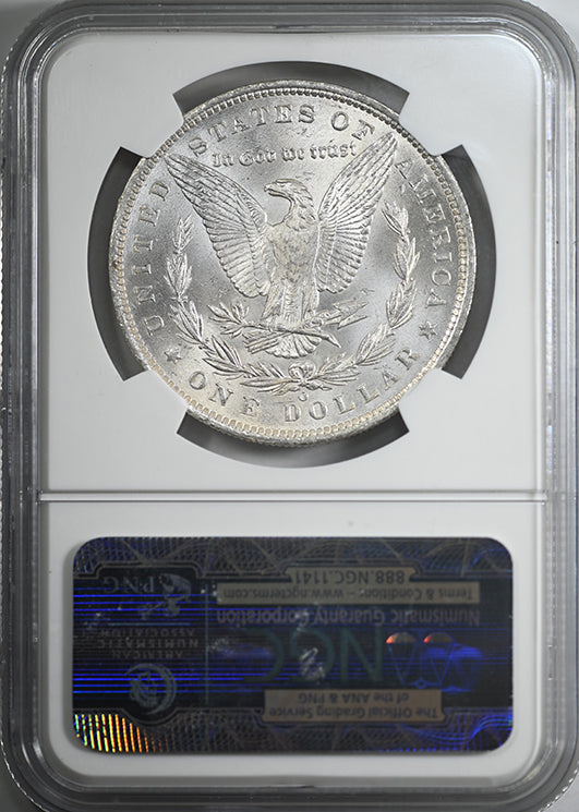 1885-O Morgan Dollar $1 NGC MS63 CAC - TONED! Reverse Slab