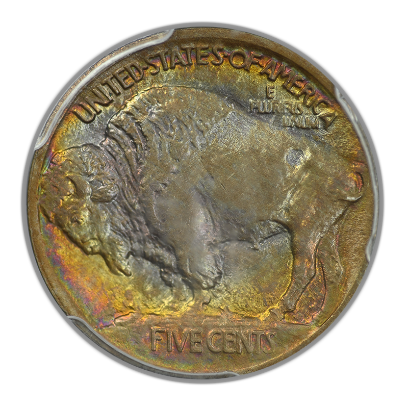 1913 Type 1 Buffalo Nickel 5C PCGS MS64 - TONED!