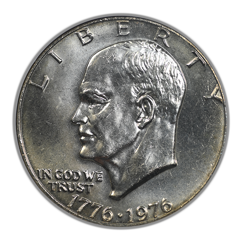 1976 Type 1 Clad Eisenhower Ike Dollar $1 NGC MS64 CAC