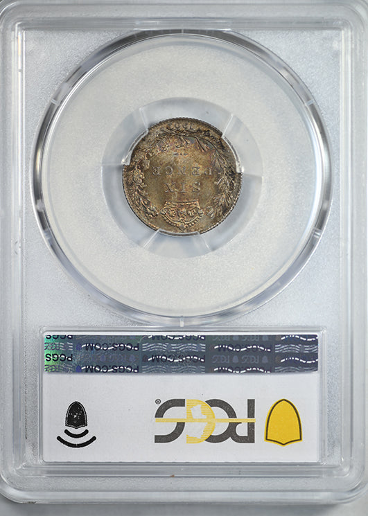 1901 Great Britain 6D Pence Sixpence PCGS MS64 S-3941 - TONED!