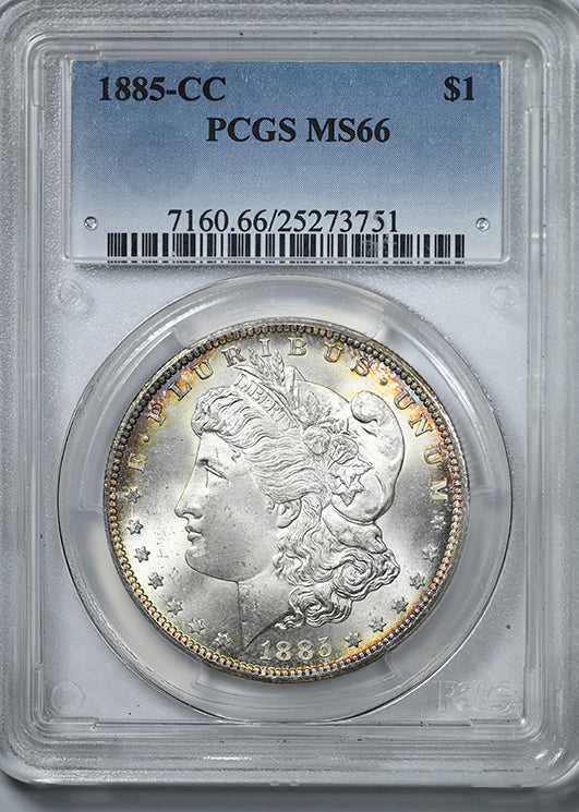 1885-CC Morgan Dollar $1 PCGS MS66