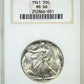 1941 Walking Liberty Half Dollar 50C NGC Fatty MS66