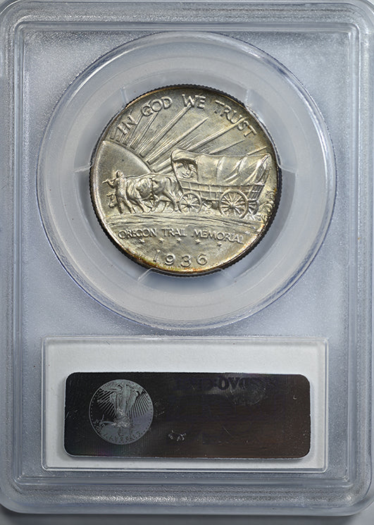 1936-S Oregon Trail Classic Commemorative Half Dollar 50C PCGS MS67+ CAC