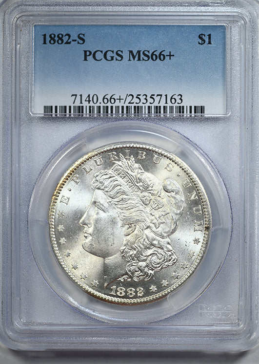 1882-S Morgan Dollar $1 PCGS MS66+