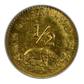 1858 Round California Fractional Gold Indian Head 1/2 Dollar 50C NGC Token MS65 Reverse
