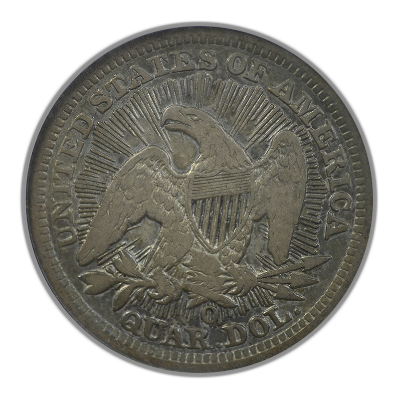 1853-O Liberty Seated Quarter 25C ANACS Soapbox VF30 - Arrows & Rays