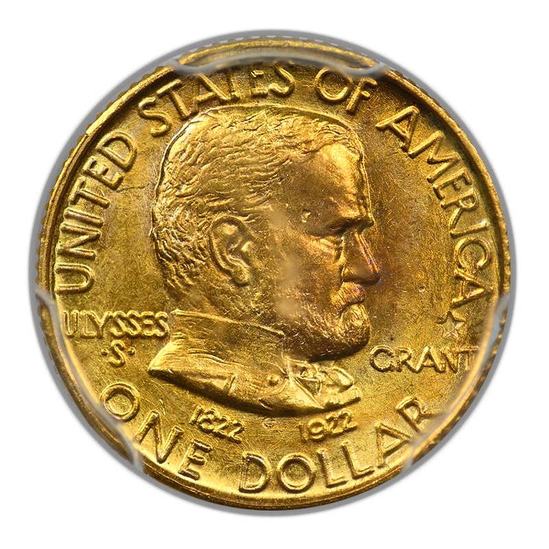 1922 Grant with Star Classic Commemorative Gold Dollar G$1 PCGS MS64