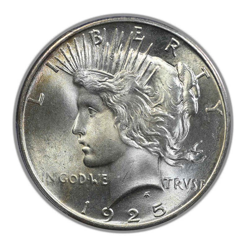 1925 Peace Dollar $1 PCGS MS66 CAC