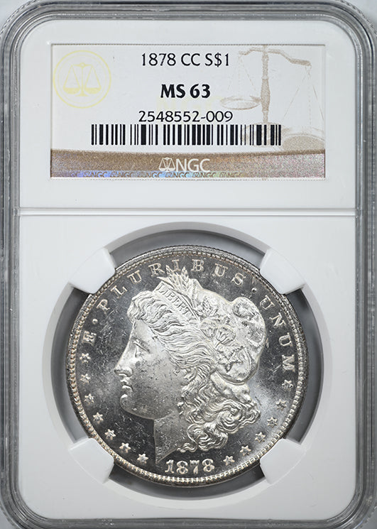 1878-CC Morgan Dollar $1 NGC MS63