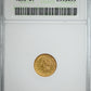 1853 Type 1 Liberty Head Gold Dollar G$1 ANACS Soapbox AU53