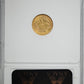 1853 Type 1 Liberty Head Gold Dollar G$1 ANACS Soapbox AU53