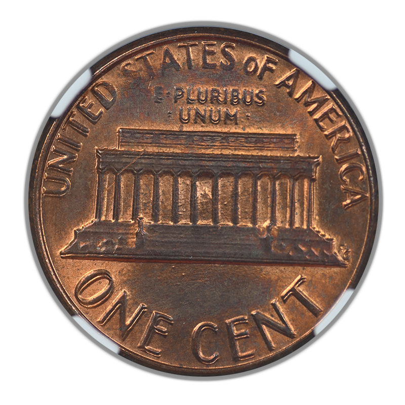 1983 Doubled Die Reverse Lincoln Memorial Cent 1C NGC MS64RB DDR