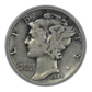 1942/1-D Mercury Dime 10C PCGS VF25 OGH
