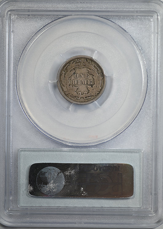 1866-S Liberty Seated Dime 10C PCGS F15