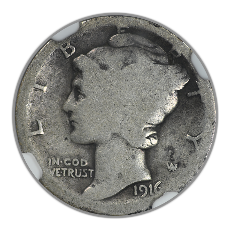 1916-D Mercury Dime 10C NGC AG3