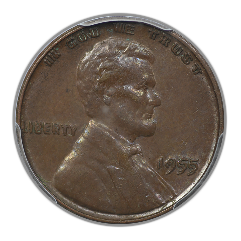 1955 Double Die Obverse Lincoln Wheat Cent 1C PCGS MS62BN Obverse