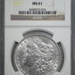1899 Morgan Dollar $1 NGC MS61