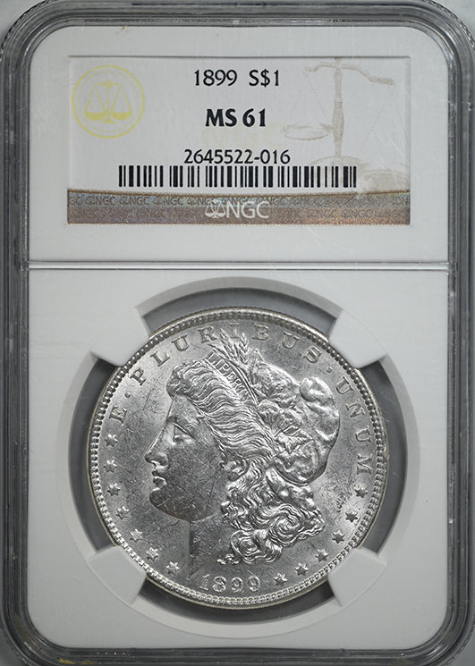 1899 Morgan Dollar $1 NGC MS61