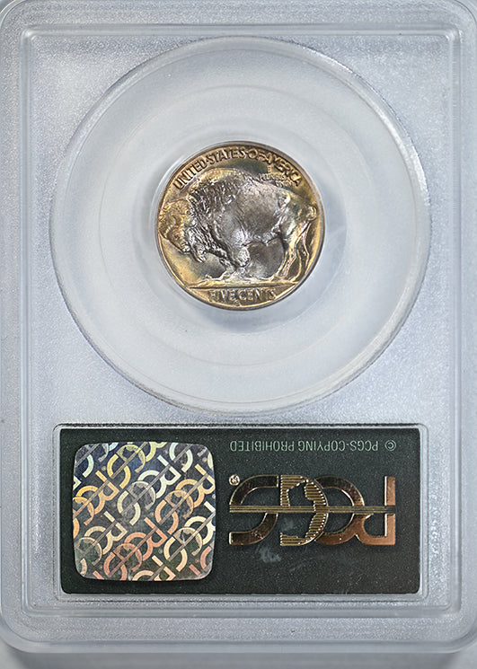 1937-S Buffalo Nickel 5C PCGS MS66 OGH - TONED!