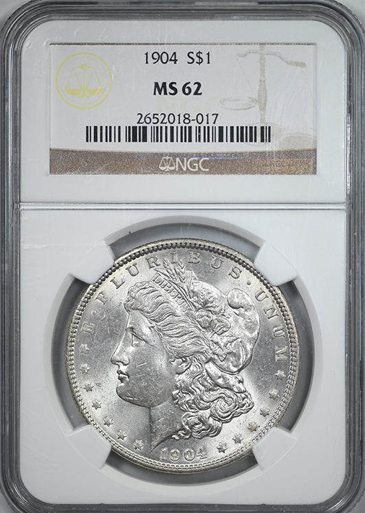 1904 Morgan Dollar $1 NGC MS62