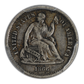 1866-S Liberty Seated Half Dime H10C PCGS XF40