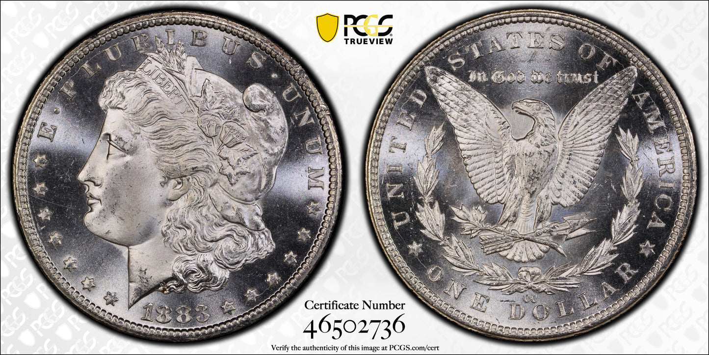 1883-CC Morgan Dollar $1 PCGS MS66PL - Prooflike