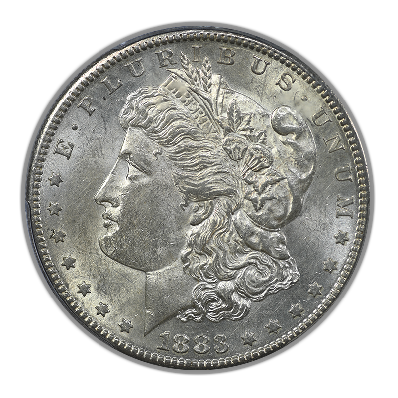 1883-S Morgan Dollar $1 PCGS AU55 Obverse