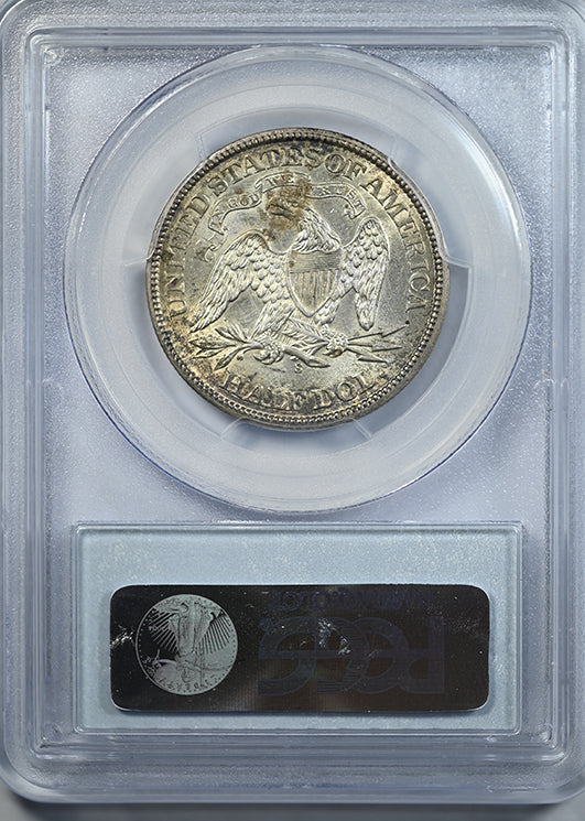1869-S Liberty Seated Half Dollar 50C PCGS AU53