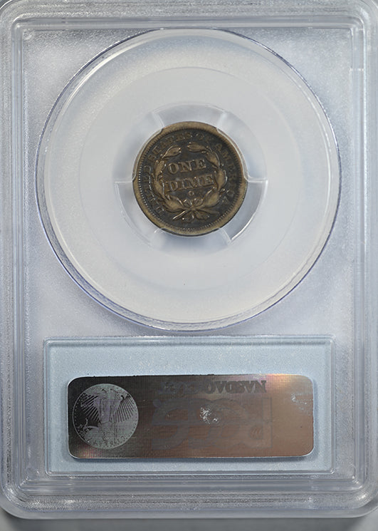 1849-O Liberty Seated Dime 10C PCGS VF20 CAC