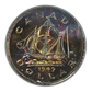 1949 Canada Silver Dollar $1 ANACS Soapbox MS63 - RAINBOW TONED!
