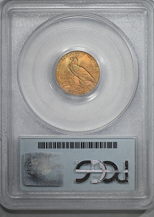 1925-D Indian Head Gold Quarter Eagle $2.50 PCGS MS65 - NICE COLOR!