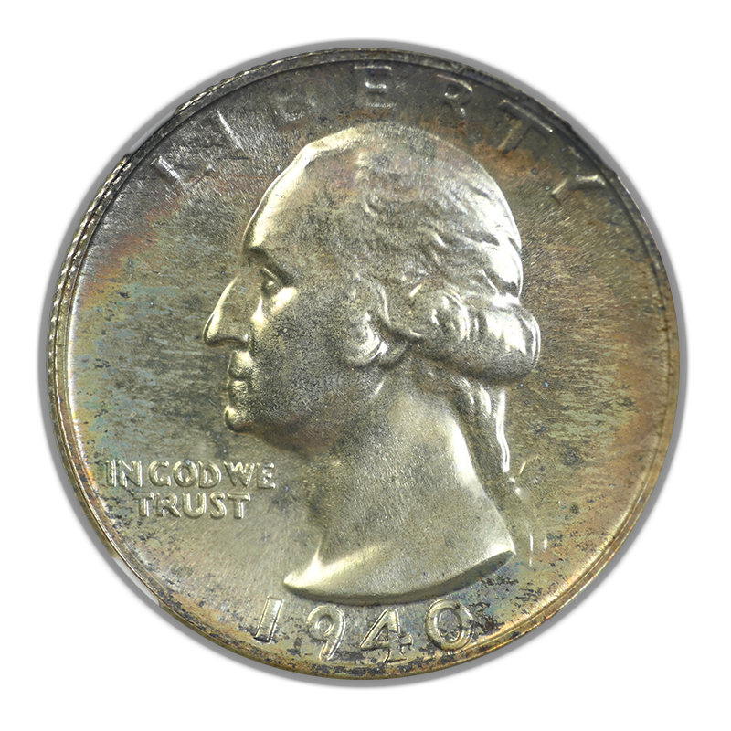 1940 Proof Washington Quarter 25C NGC PF66 CAC