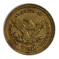 1876-S Liberty Head Gold Quarter Eagle $2.50 ANACS VF30 Reverse