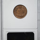 1907 Indian Head Cent 1C ANACS Soapbox MS61BRN Reverse Slab