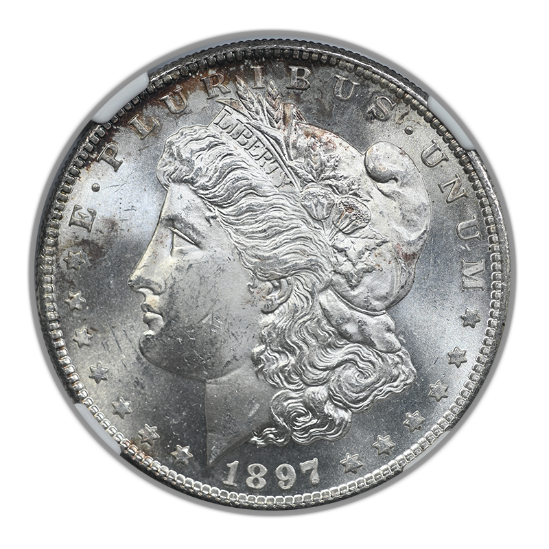 1897-S Morgan Dollar $1 NGC MS64 Obverse