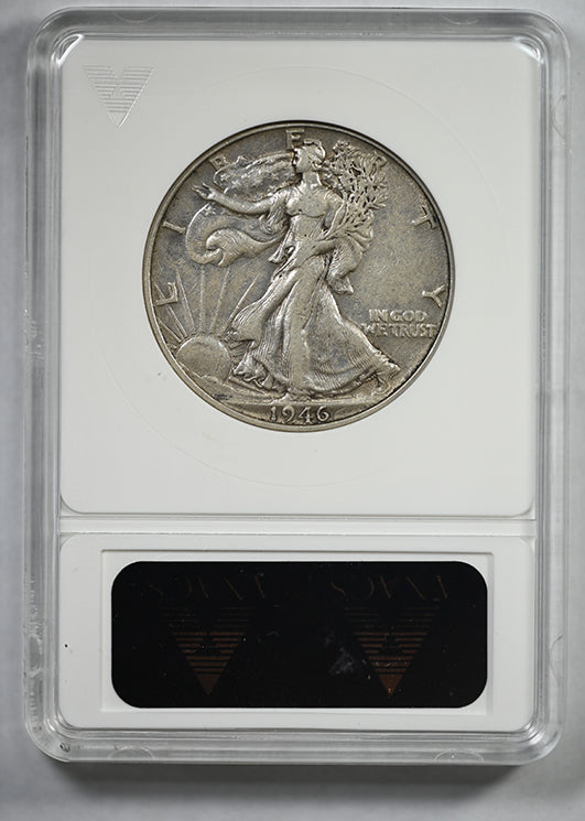 1946 Doubled Die Reverse Walking Liberty Half Dollar 50C ANACS Soapbox XF40 DDR FS-011 Die 1