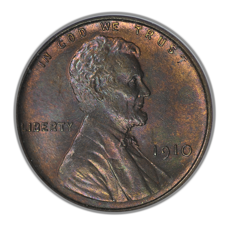 1910 Lincoln Wheat Cent 1C ANACS Soapbox MS65RB