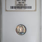 1831 Capped Bust Half Dime H10C NGC Fatty AU58 - TONED! Obverse Slab