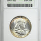 1949 Franklin Half Dollar 50C ANACS Soapbox MS63 - TONED!