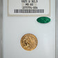 1925-D Indian Head Gold Quarter Eagle $2.50 NGC Fatty MS62 CAC Obverse Slab