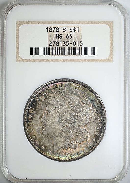 1878-S Morgan Dollar $1 NGC Fatty MS65 - TONED!