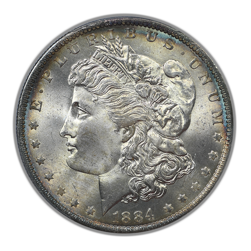 1884-O Morgan Dollar $1 PCGS MS67 - NICE COLOR!